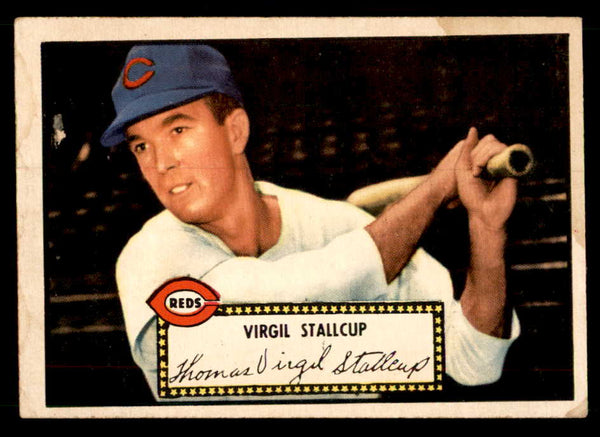 1952 Topps Baseball #069 Virgil Stallcup Reds VG-EX Red 557584