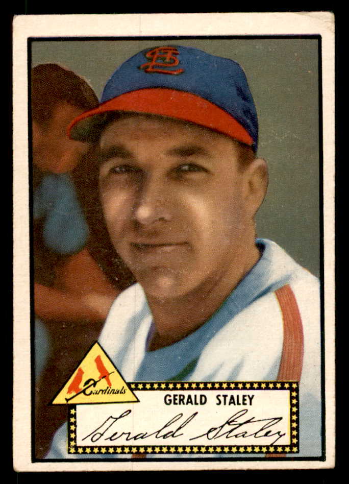 1952 Topps Baseball #079 Jerry Staley Cardinals VG-EX Black 557587