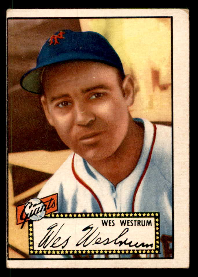 1952 Topps Baseball #075 Wes Westrum Giants VG Black 557594