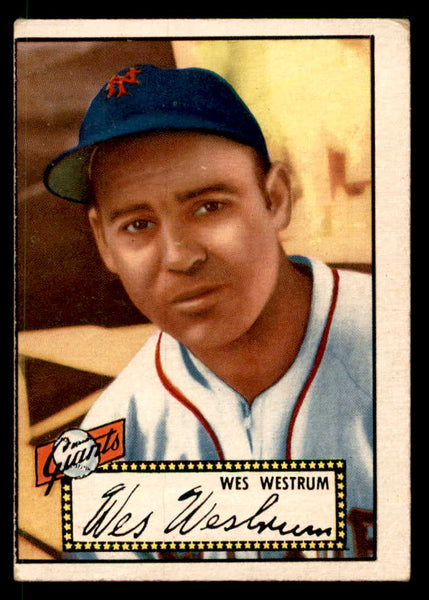 1952 Topps Baseball #075 Wes Westrum Giants VG Black 557594