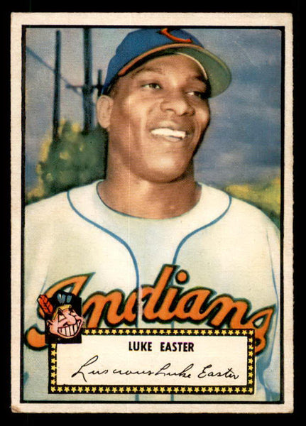 1952 Topps Baseball #024 Luke Easter Indians VG-EX Red 557603