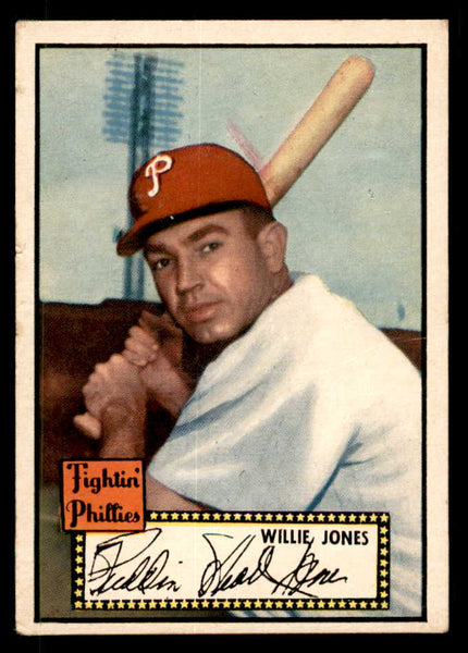 1952 Topps Baseball #047 Willie Jones Phillies VG Black 557605