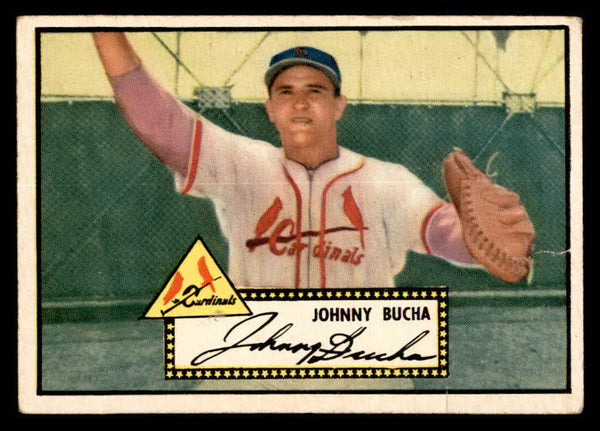 1952 Topps Baseball #019 Johnny Bucha Cardinals VG Black 557608
