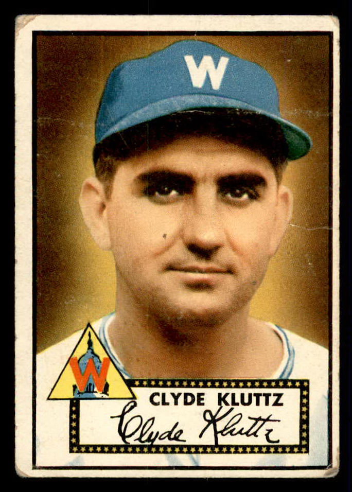 1952 Topps Baseball #132 Clyde Kluttz Senators VG 557617