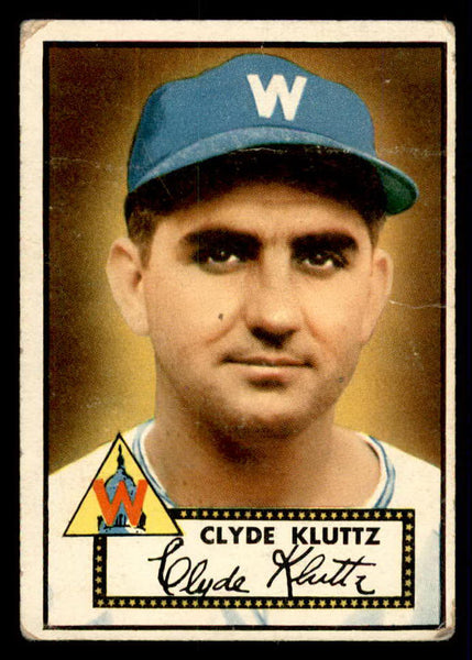 1952 Topps Baseball #132 Clyde Kluttz Senators VG 557617