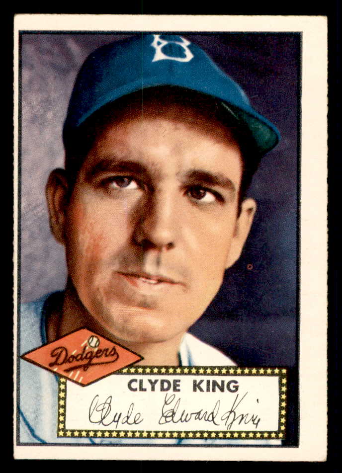 1952 Topps Baseball #205 Clyde King Dodgers EX 557624