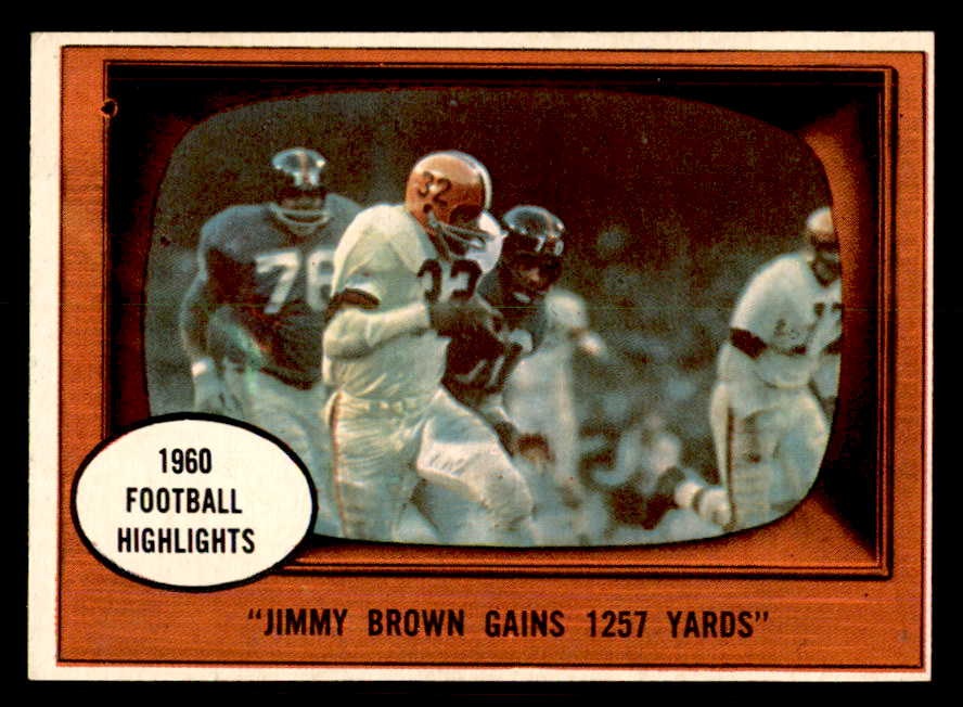 1961 Topps Football #077 Jim Brown IA Browns EX+/EX-MT 557643