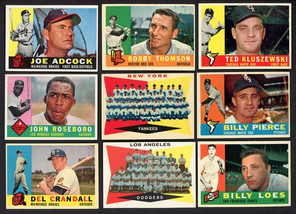 1960 Topps Set Lot 98 Diff EX-MT Kluszewski Thomson Pierce 557661