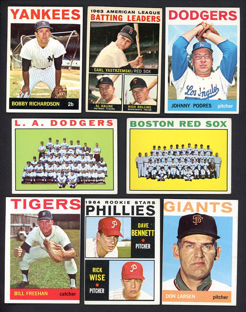 1964 Topps Set Lot 75 Diff VG-EX/EX Richardson Larsen Podres 557692