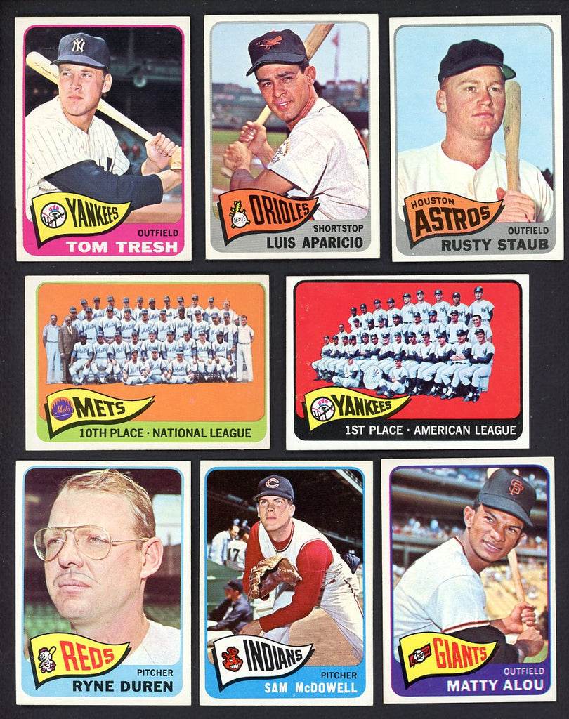 1965 Topps Set Lot 60 Diff EX+ Aparicio Staub McDowell 557697