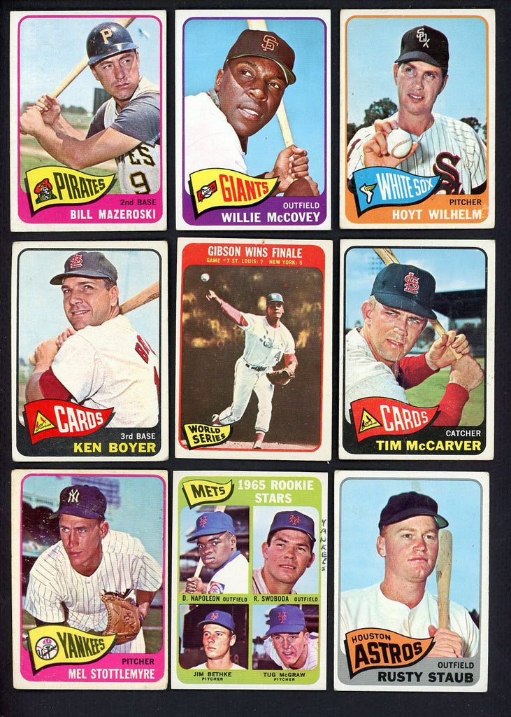 1965 Topps Set Lot 111 Diff Bargain Grade McCovey Mazeroski 557702