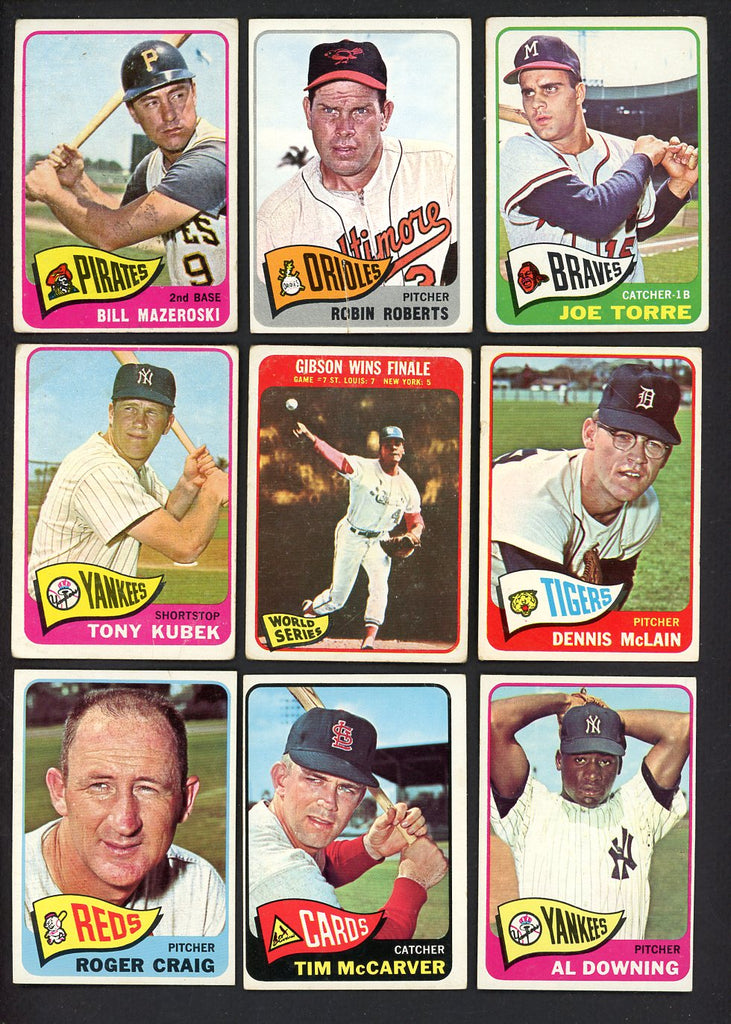 1965 Topps Set Lot 105 Diff Bargain Grade McLain Mazeroski 557703