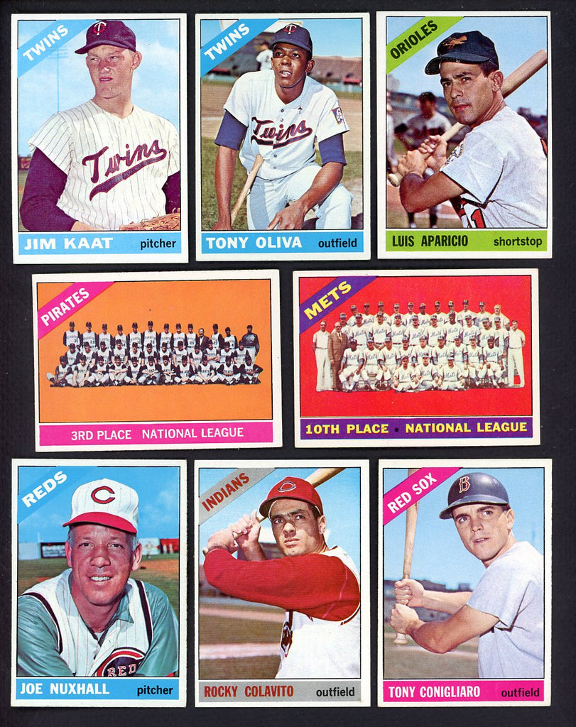 1966 Topps Set Lot 118 Diff EX-MT Aparicio Oliva Colavito 557705