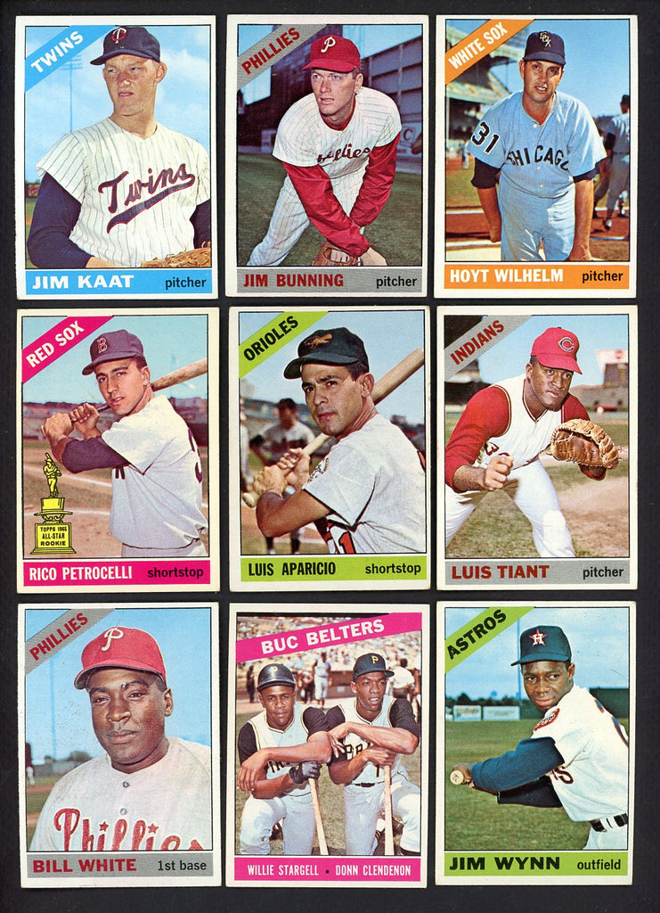 1966 Topps Set Lot 71 Diff VG-EX/EX Bunning Aparicio Wilhelm 557709