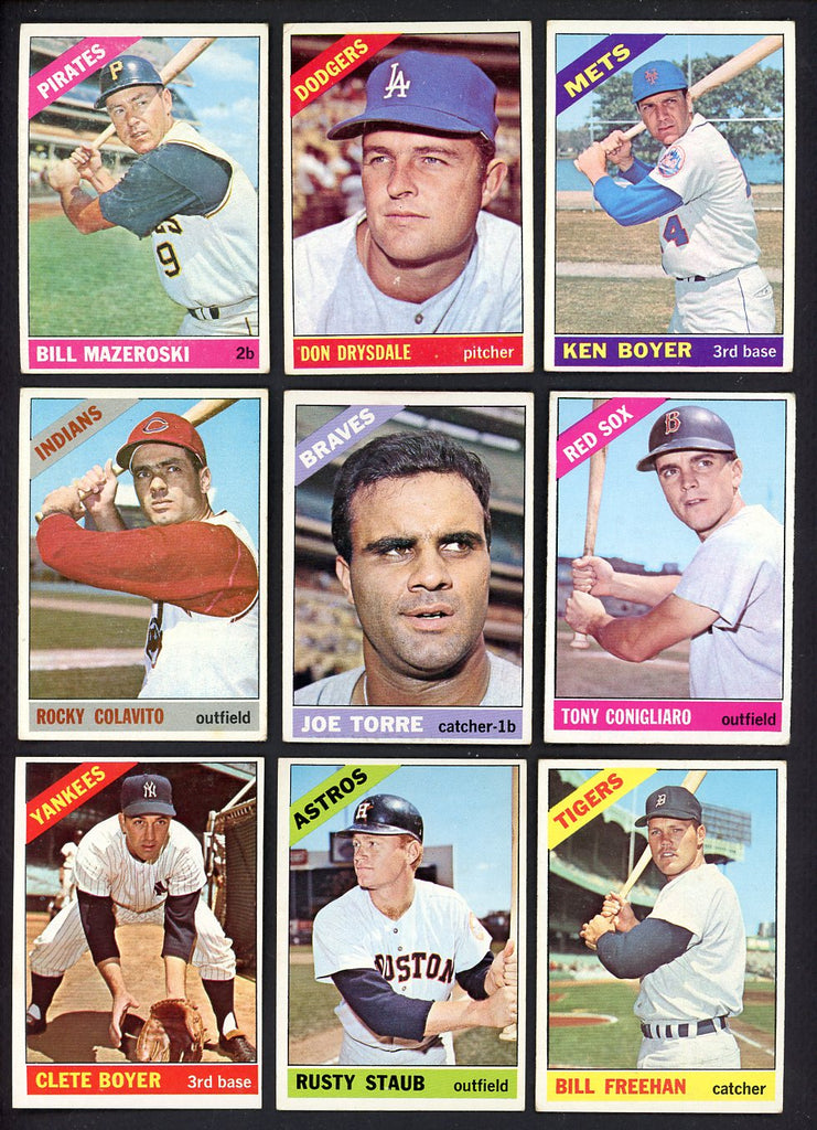 1966 Topps Set Lot 81 Diff VG/VG-EX Drysdale Mazeroski Boyer 557713