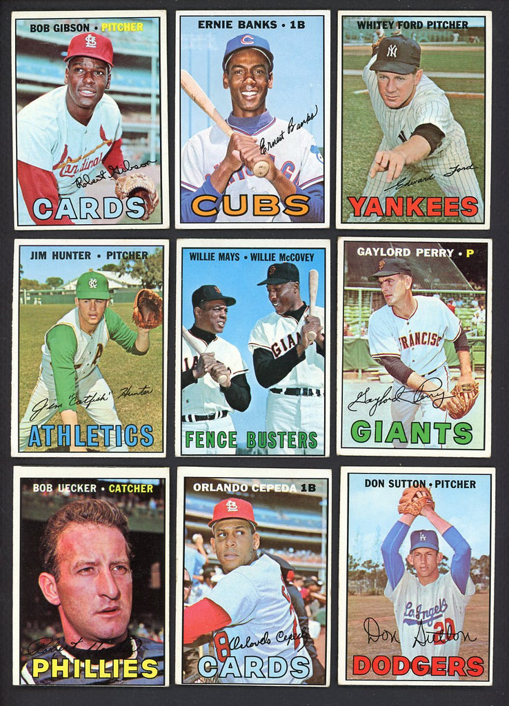 1967 Topps Set Lot 389 Diff VG-EX/EX Banks Gibson Ford Mays 557718