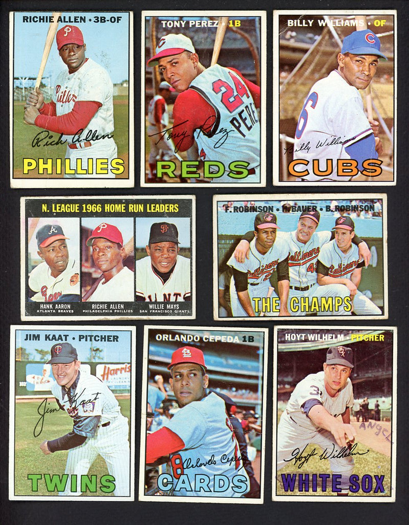 1967 Topps Set Lot 105 Diff Bargain Grade Perez Williams Cepeda 557731