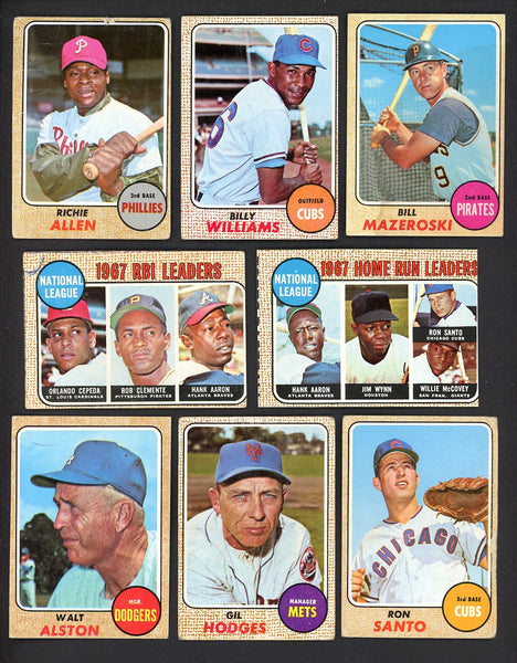 1968 Topps Set Lot 112 Diff Bargain Grade Williams Allen Santo 557737