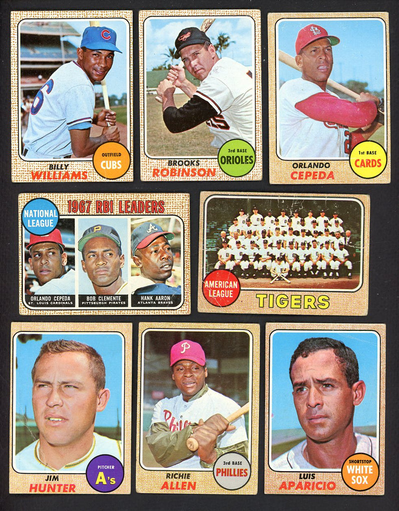 1968 Topps Set Lot 122 Diff Bargain Grade Robinson Cepeda 557738