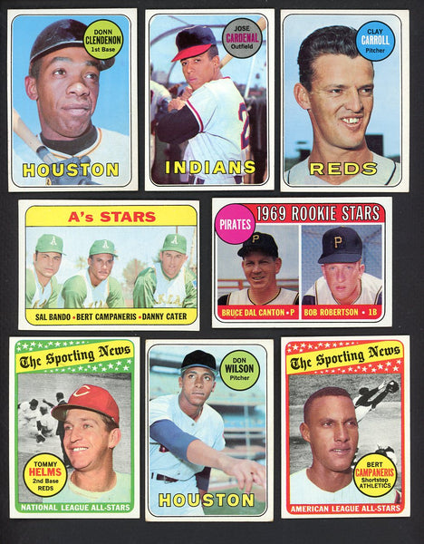 1969 Topps Set Lot 32 Diff EX+ Campaneris Cardenal Clendenon 557739