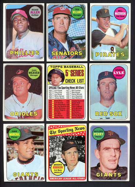 1969 Topps Set Lot 85 Diff VG-EX/EX Williams Marichal Carew 557741