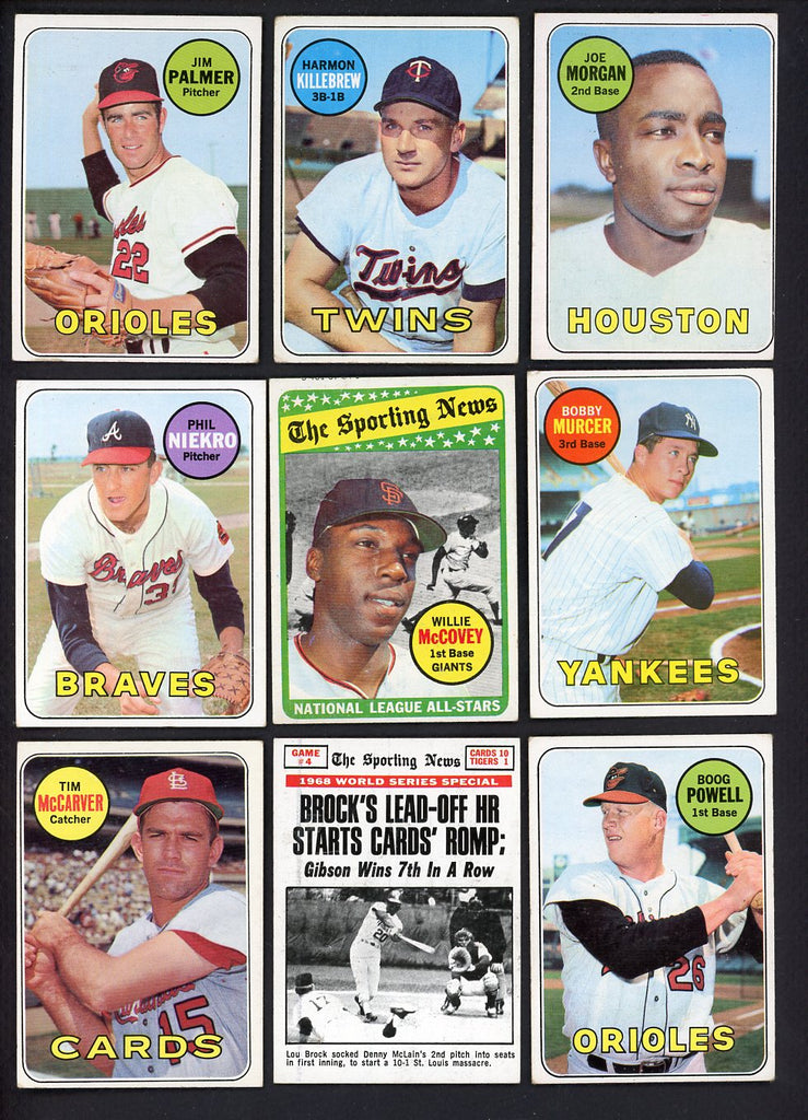 1969 Topps Set Lot 105 Diff VG/VG-EX Killebrew Morgan Niekro 557742