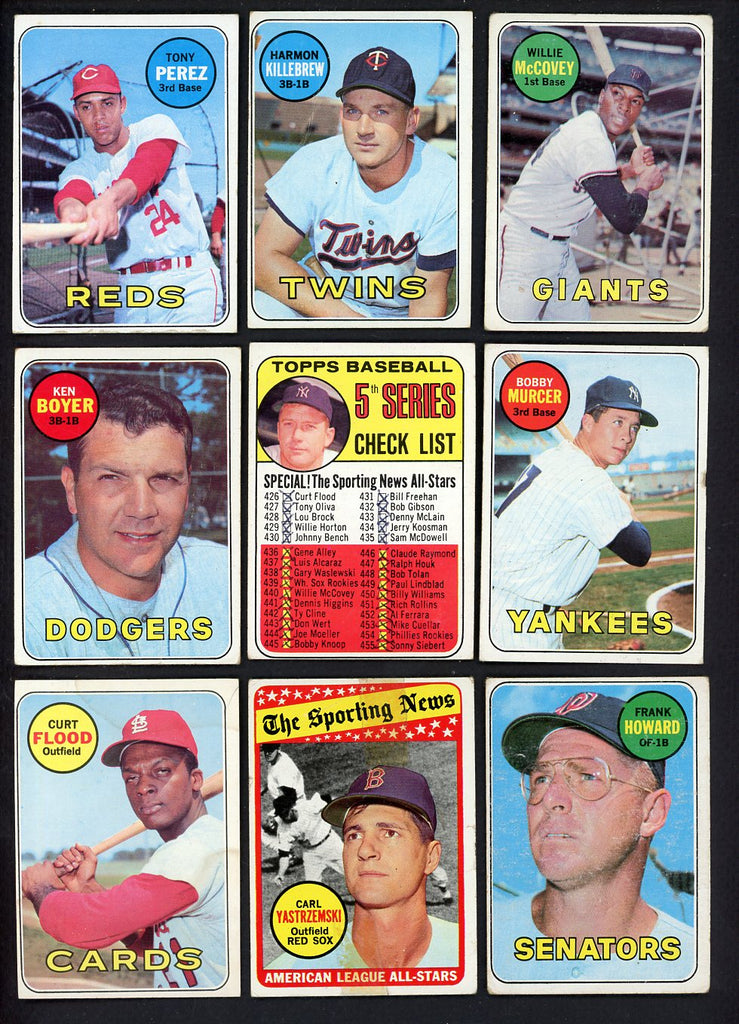 1969 Topps Set Lot 61 Diff Bargain Grade Yastrzemski Perez 557743