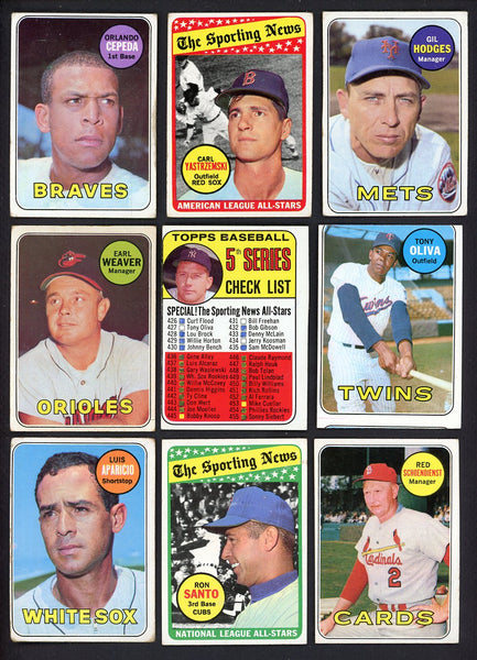 1969 Topps Set Lot 60 Diff Bargain Grade Cepeda Oliva Santo 557744