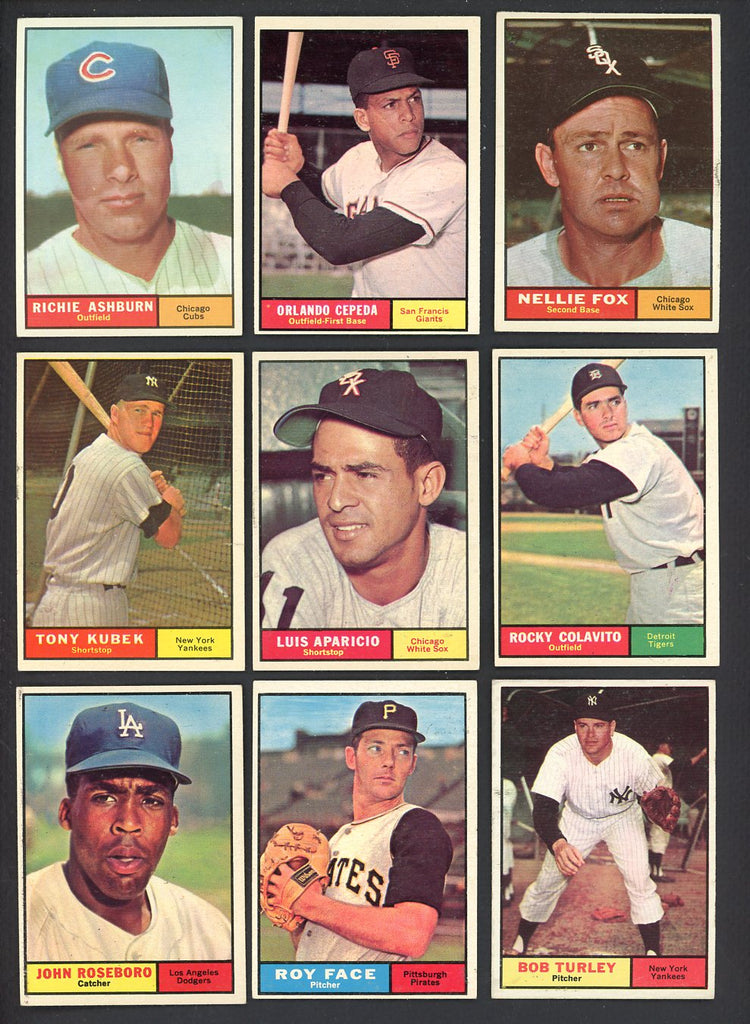 1961 Topps Set Lot 86 Diff Bargain Grade Cepeda Ashburn 557748
