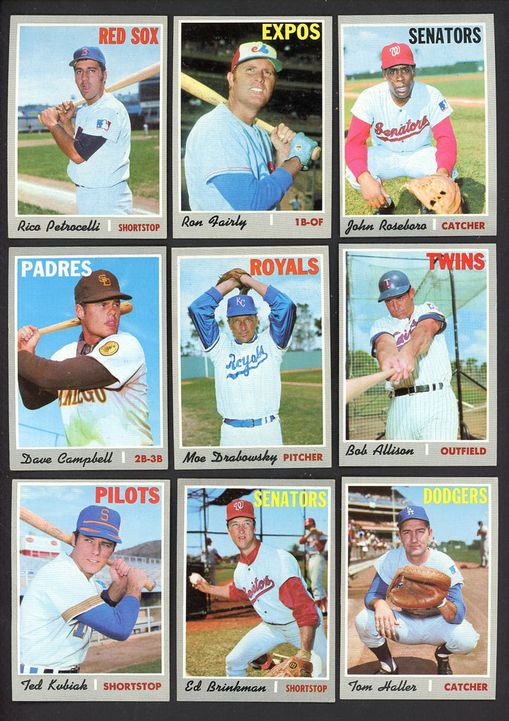 1970 Topps High Number Set Lot 38 Diff EX-MT Petrocelli Fairly 557752