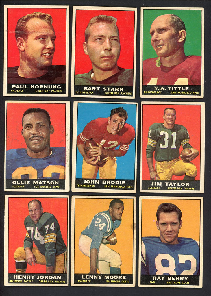 1961 Topps Set Lot 123 Diff VG-EX/EX Starr Tittle Hornung 557755