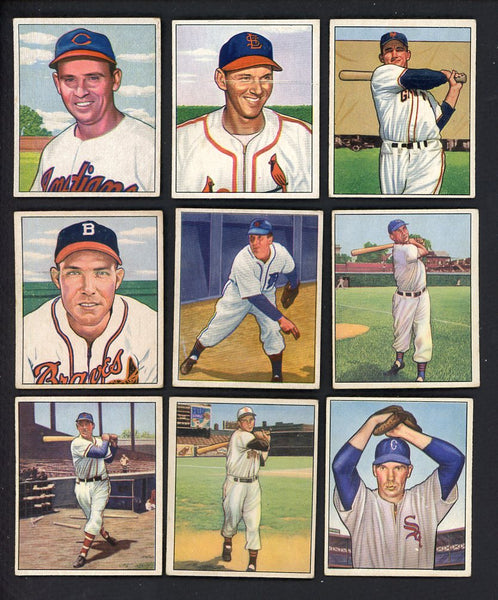 1950 Bowman Set Lot 58 Diff EX/EX+ Marion Gordon Reiser 557756