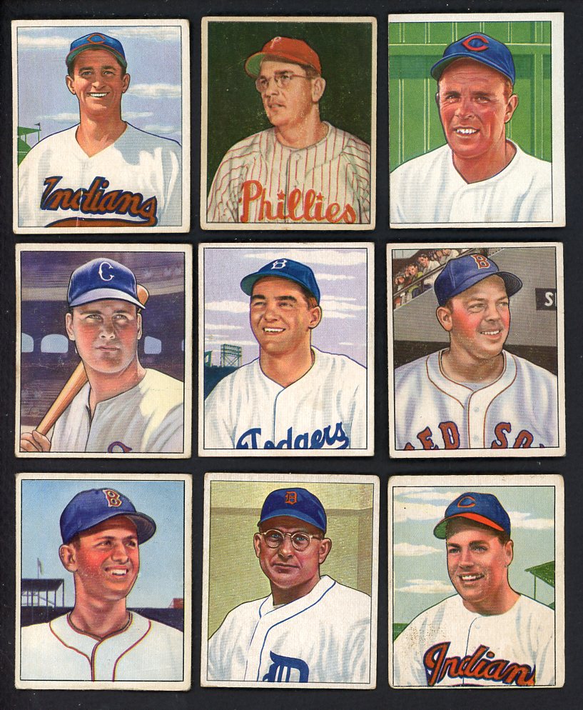 1950 Bowman Set Lot 40 Diff VG-EX Vander Meer Zernial 557758