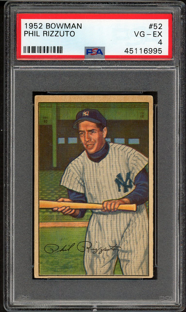 1952 Bowman # 52 Phil Rizzuto Yankees PSA 4 VG-EX 557775