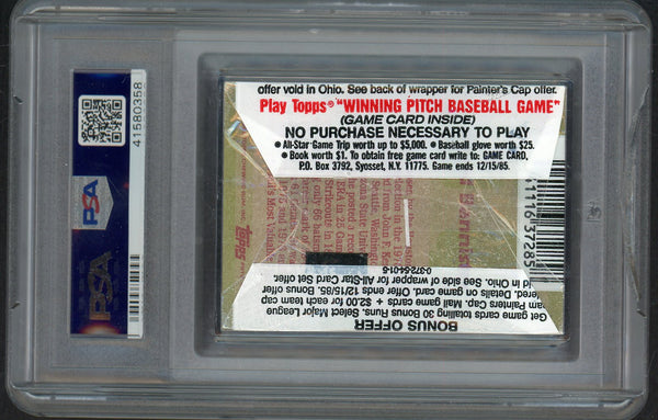 1985 Topps Cello Pack Roger Clemens Red Sox Top PSA 9 MINT 557791
