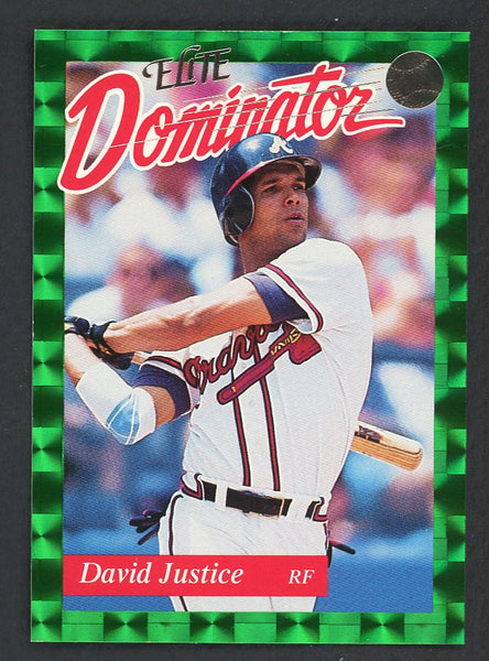 1993 Donruss Elite Dominator #005 Dave Justice Braves 557808