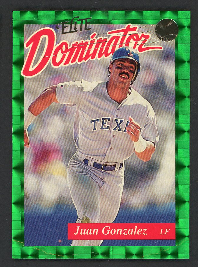 1993 Donruss Elite Dominator #011 Juan Gonzalez Rangers 557816