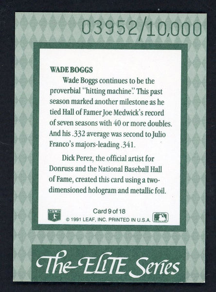 1992 Donruss Elite #009 Wade Boggs Red Sox 557831