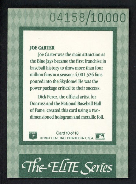 1992 Donruss Elite #010 Joe Carter Blue Jays 557833