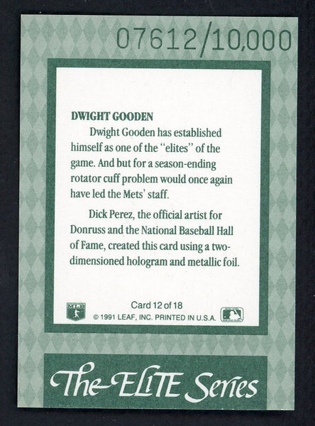 1992 Donruss Elite #012 Dwight Gooden Mets 557841