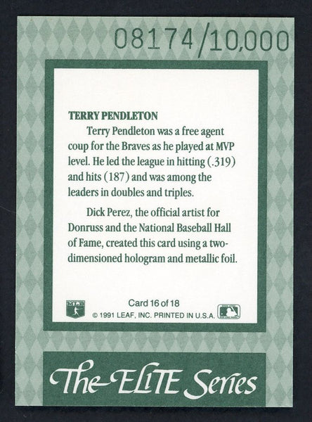 1992 Donruss Elite #016 Terry Pendleton Braves 557849