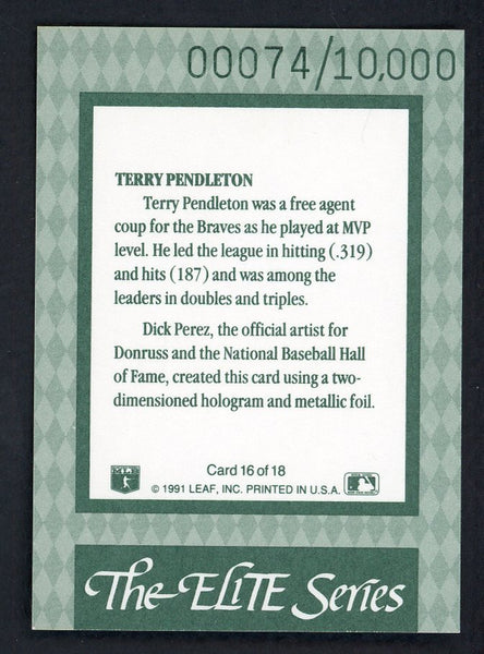 1992 Donruss Elite #016 Terry Pendleton Braves 557850