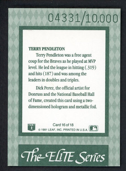 1992 Donruss Elite #016 Terry Pendleton Braves 557851