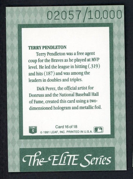 1992 Donruss Elite #016 Terry Pendleton Braves 557854