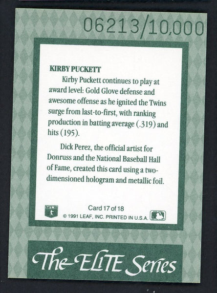 1992 Donruss Elite #017 Kirby Puckett Twins 557855