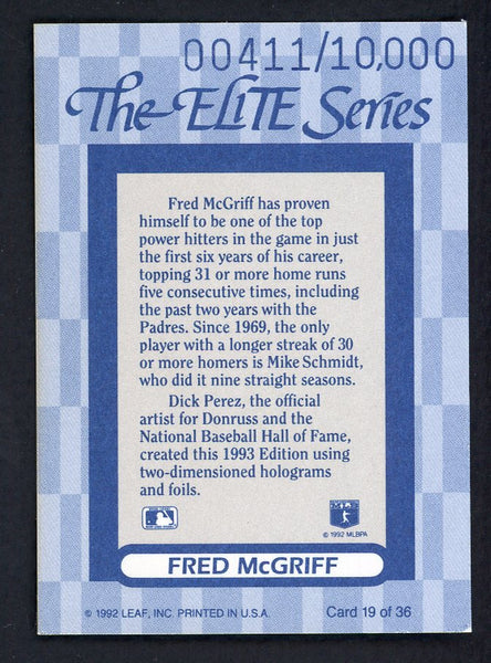 1993 Donruss Elite #019 Fred McGriff Padres 557859