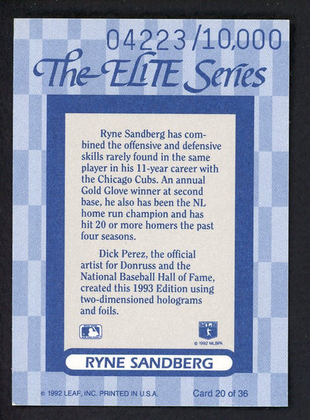 1993 Donruss Elite #020 Ryne Sandberg Cubs 557860