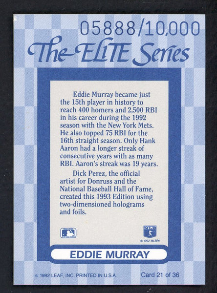 1993 Donruss Elite #021 Eddie Murray Mets 557862