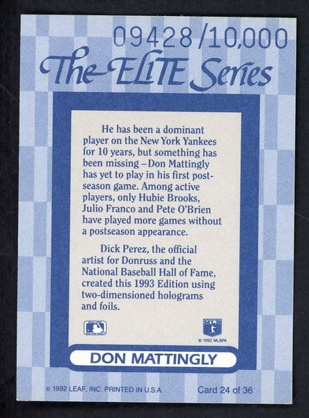1993 Donruss Elite #024 Don Mattingly Yankees 557866