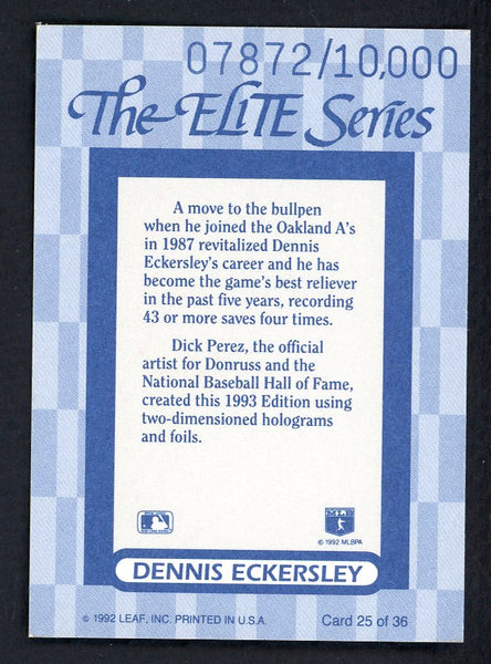 1993 Donruss Elite #025 Dennis Eckersley A's 557868